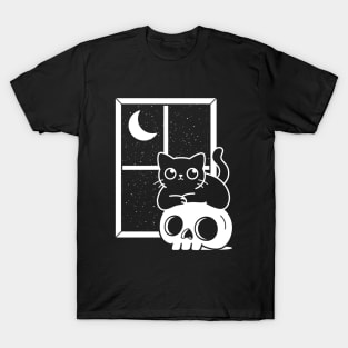 Cat and Window T-Shirt